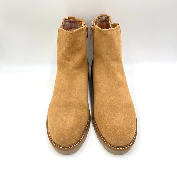 Rockport Womens Kacey Camel Brown Suede Leather Ankle Boots Shoes 11 - Picture 2 of 15